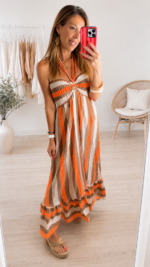 Vestido etnico flúor